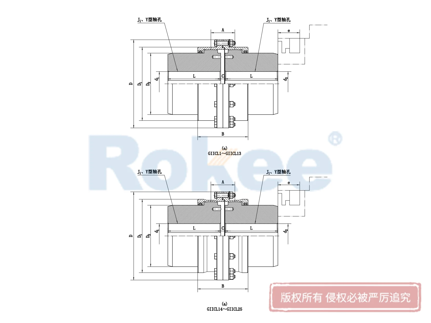 GIICL Barrel Gear Coupling