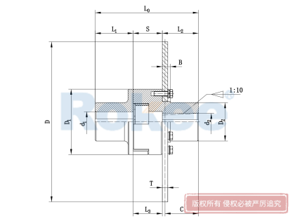 LMPK(MLPK)型带制动盘梅花联轴器