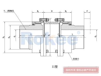 WGT型接中间套鼓形齿式联轴器