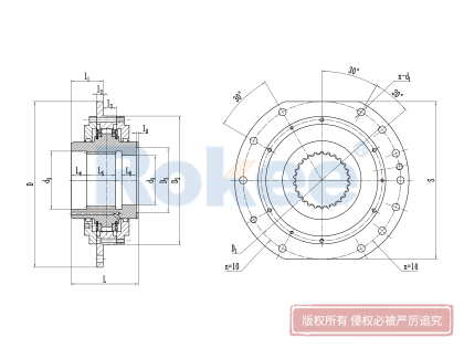 WJ型球面滚子卷筒联轴器