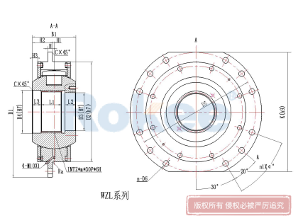 WZL起重卷筒联轴器